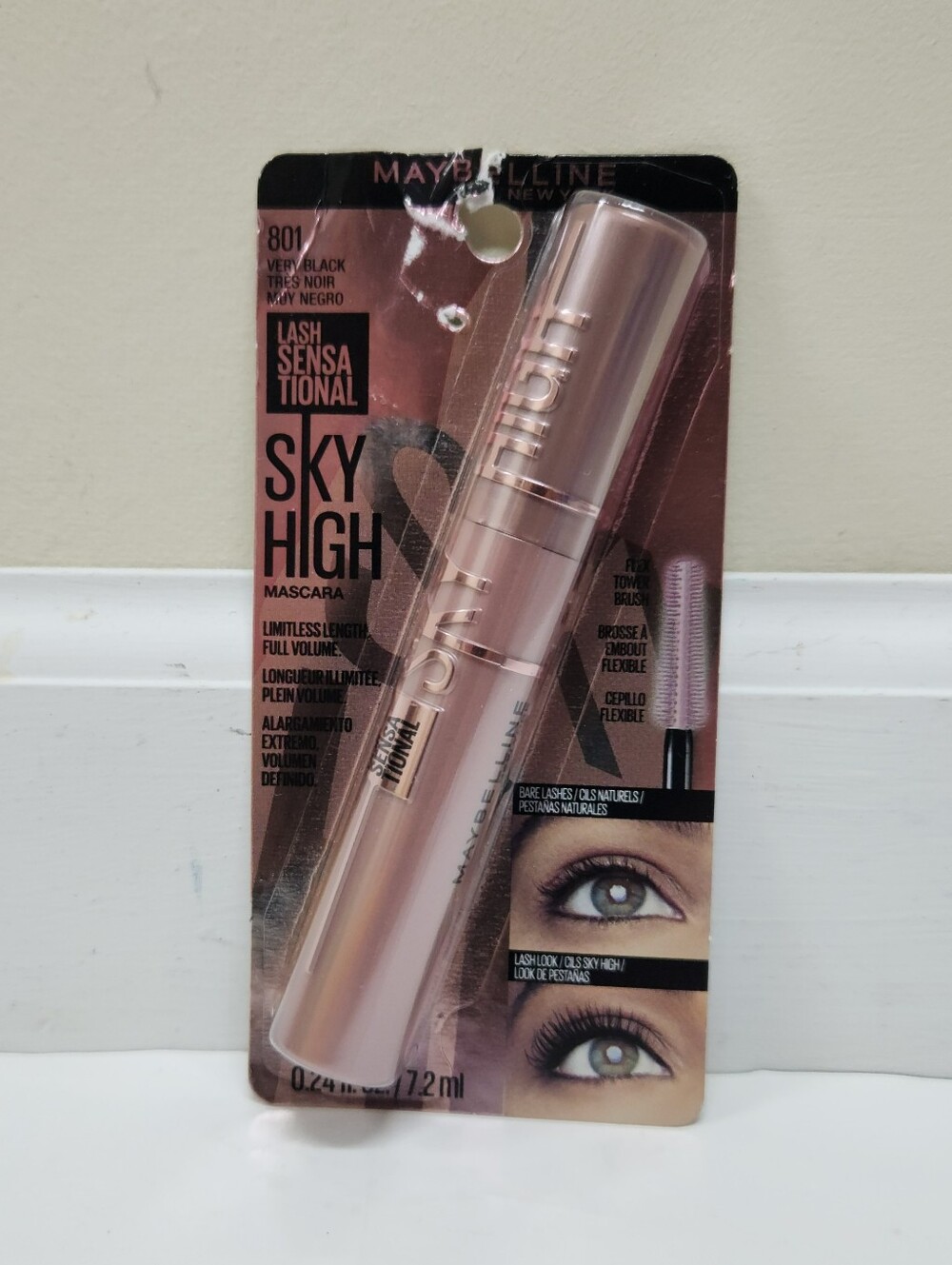 🐢2/$15 Maybelline Lash Sensational Sky High Washable Mascara Very Black